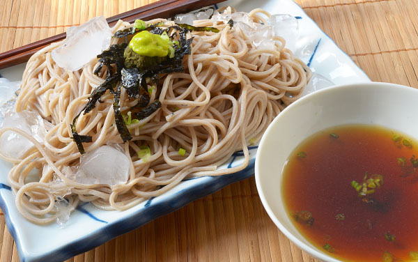 zaru soba,noodles  with nori, japanese food